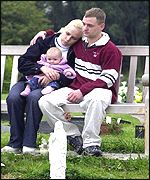 Melissa Luckett, her partner Jason Long with daughter Katie-Jane