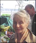 Old lady at farmers market