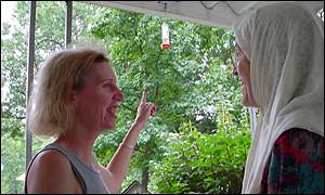 Diana Breedlove and her Muslim neighbour Norma Tarazi