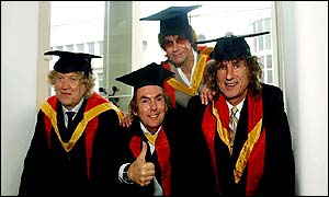 Slade (from left) - Noddy Holder, Dave Hill, Jim Lea and Don Powell