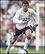 Southampton's Wayne Bridge on England duty