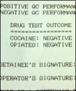 Drug test read-out