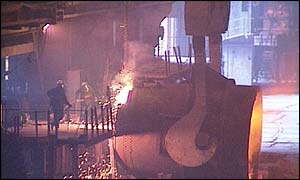 Vanderbijlpark plant produces over 2.7 million tons of steel.