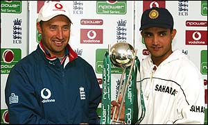 Nasser Hussain and Sourav Ganguly