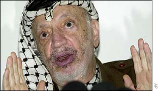 Palestinian leader Yasser Arafat