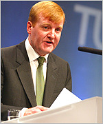 Liberal Democrat leader Charles Kennedy at the TUC