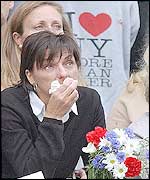 Crowds outside St Paul's Cathedral