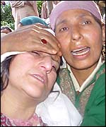 Grieving relatives of Mr Lone