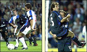 David Dunn opened the scoring for Blackburn but Chelsea fightback and Gianfranco Zola scores twice to give the visitors a 3-2 win