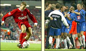Steven Gerrard puts Liverpool 2-0 up but goals in the 61st and 90th minutes from Clinton Morrison earns Birmingham a draw