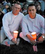 Christopher Casey [l] and friend James Bellantoni [r]