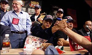 De la Hoya and Vargas (above) will be separated