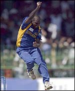 Gunaratne grabbed the first wicket to fall