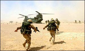 Troops on exercises in Oman