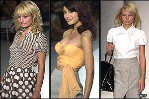 Models wearing Jasper Conran outfits