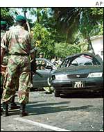 Aftermath of a suicide bombing, Sri Lanka