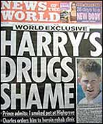 News of the World front page