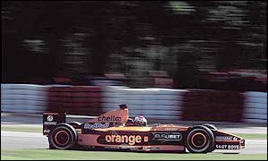Jos Verstappen in action for Arrows during last year's Italian Grand Prix