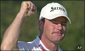 Germany's Alex Cejka finishes in second place after a level par final round of 72 