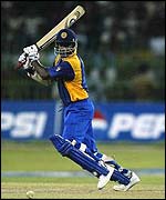 Sri Lanka captain Sanath Jayasuriya notched up a century 