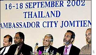 Delegates at the opening ceremony for talks in Thailand 