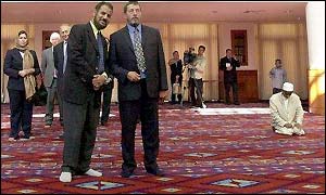 David Blunkett at the west London Muslim Cultural Heritage Centre