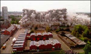 Gorbals demolition Queen Elizabeth Square 2 