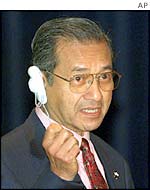 Malaysian Prime Minister Mahathir Mohamad 