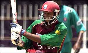 Shivnarine Chanderpaul in action against Kenya