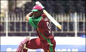 Brian Lara launches another boundary 