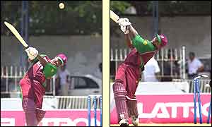 Brian Lara makes 11 as West Indies reach 261-6 from their 50 overs