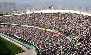 Spectators are all men