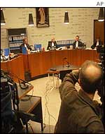 Courtroom where Ms De Berk is on trial