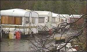 Travellers' caravans