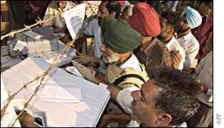Polling station in Indian administered Kashmir