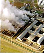 Yarl's Wood detention and removal centre on fire
