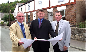 Councillor Meirion Matthews, Steven Williams and Alan Lowe
