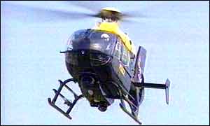 The North East Air Support Unit (Neasu) craft, an EC135 Eurocopter