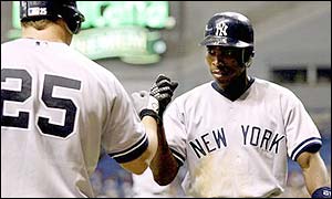 Giambi (left) and Soriano starred for the Yankees