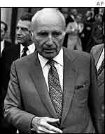 Maurice Papon as budget minister in 1980