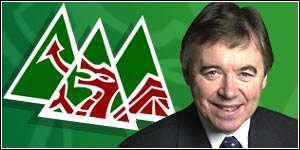 Ieuan Wyn Jones and Plaid logo graphic