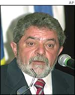 Brazil's leading presidential candidate Luiz Inacio 'Lula' da Silva