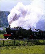 Two steam engines at work BBC