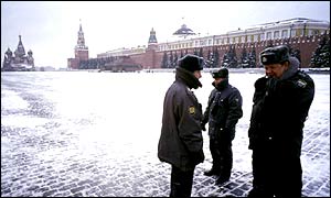Russian police at the Red Square