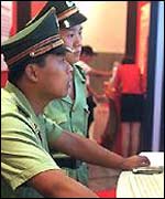 Police scan PC screens