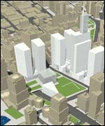 Memorial Triangle, one of the six initial plans