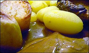 A traditional English roast dinner