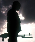 Kurdish soldier in Northern Iraq