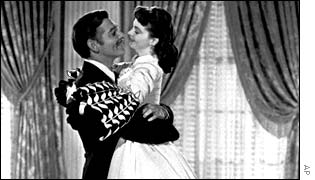 Clark Gable and Vivien Leigh in Gone With The Wind