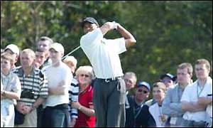 Tiger Woods, leader at the World Championships in Ireland